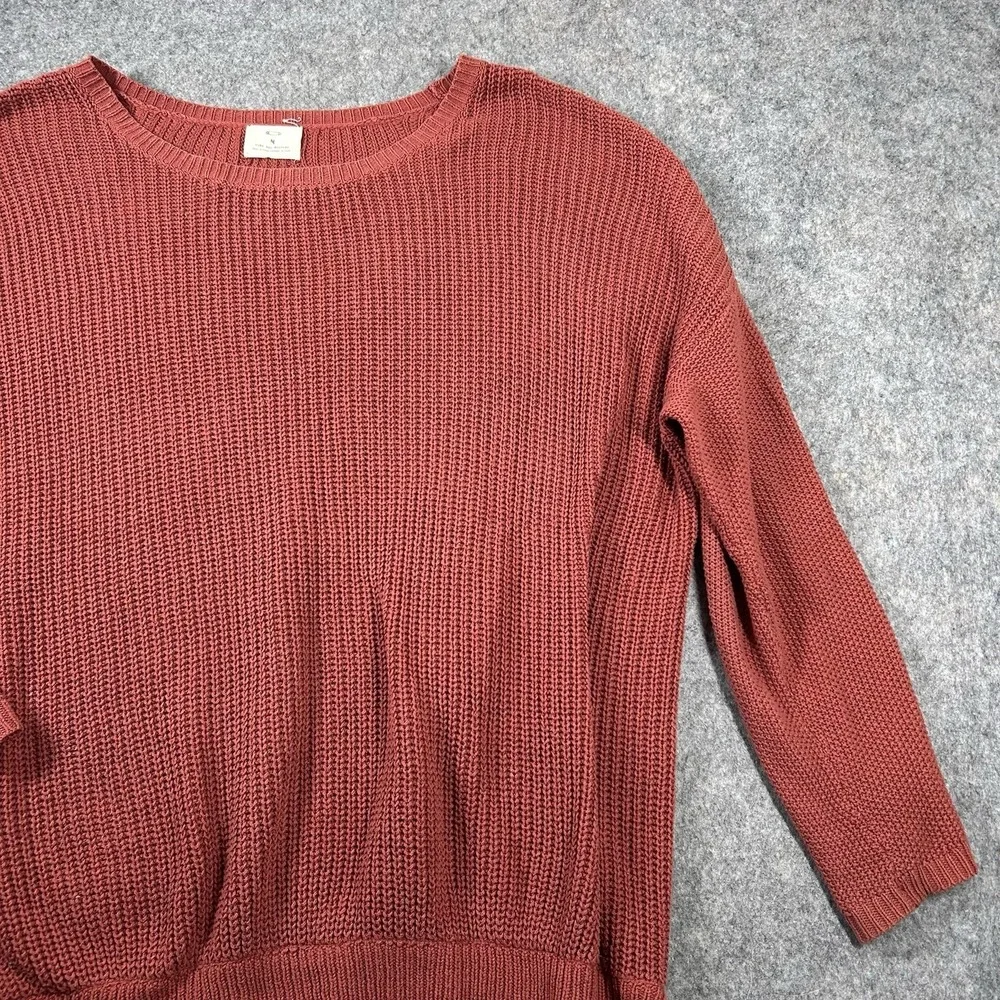 Pins & Needles Urban Outfitters Sweater Womens Medium Red Pullover Lace Trim Big